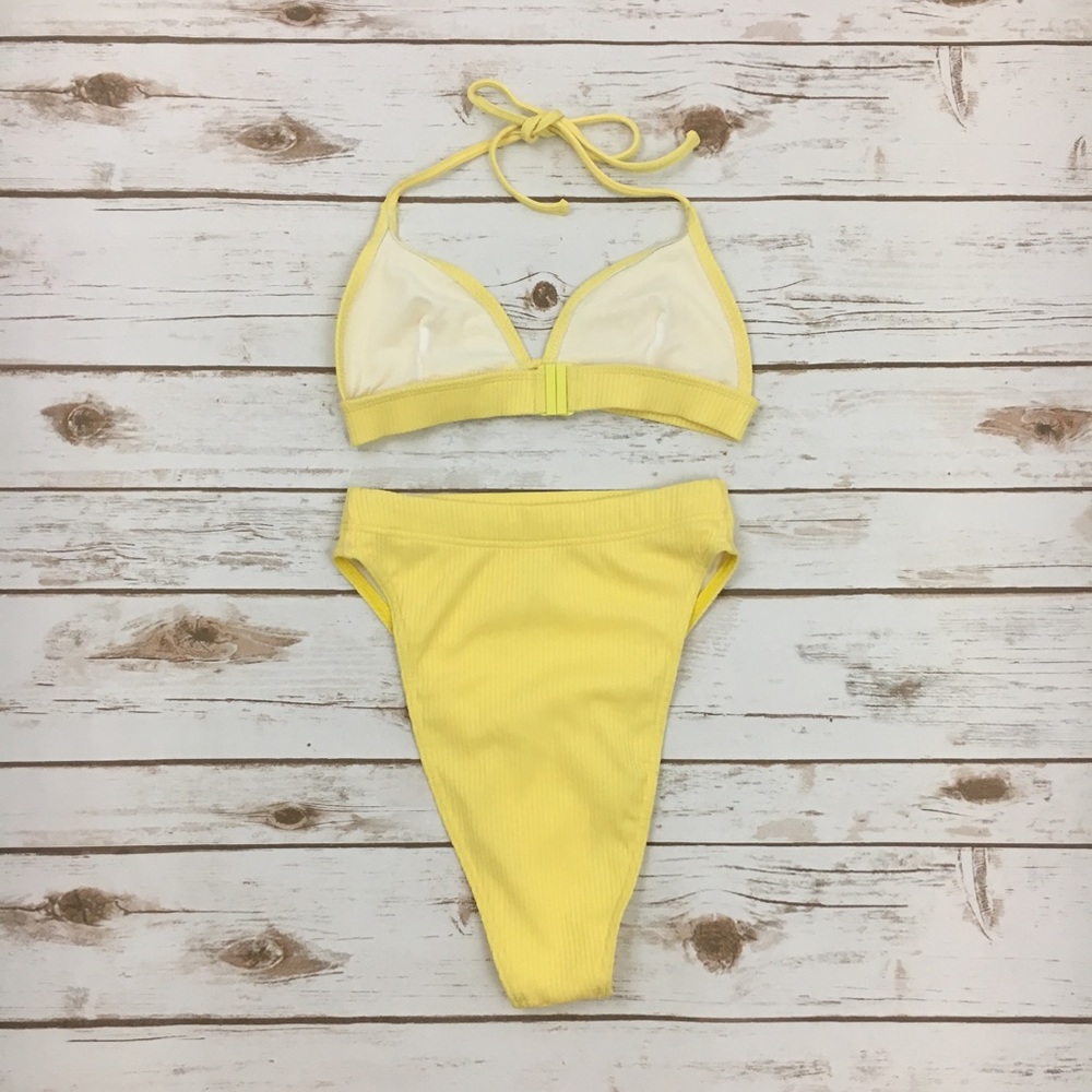 {NWOT} ASOS Ribbed Bikini Set - Picture 6 of 8
